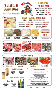 Detailed Kintaro All You Can Eat Sushi & Hot Pot Menu Design Digital Art Detailed Kintaro All You Can Eat Sushi & Hot Pot Menu Design Digital Art